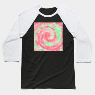 Paint Strokes Of Greens and Pinks Baseball T-Shirt